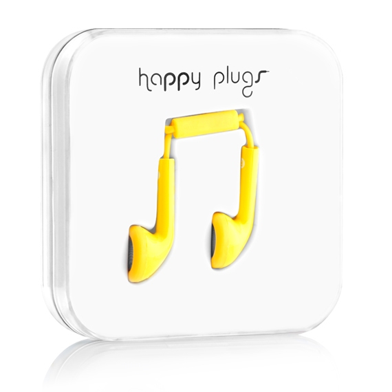 Happy Plugs Earbud Headset Wired In-ear Calls/Music Yellow image 2