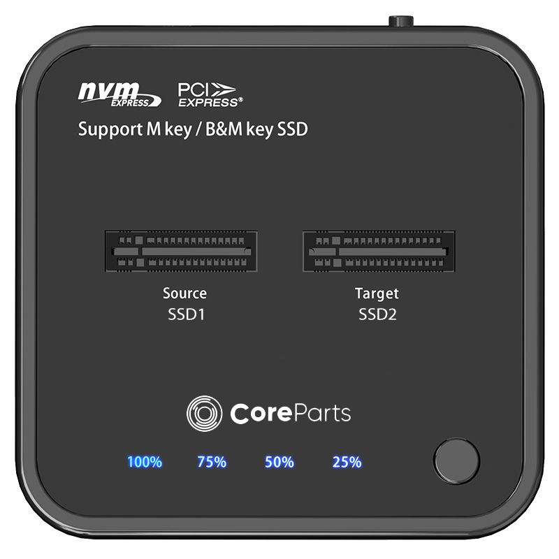 CoreParts MS-CLONER-NVME storage drive docking station Black – image 3