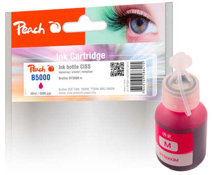 Peach PI500-182 ink cartridge 1 pc(s) Compatible Standard Yield Magenta