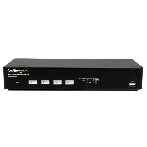 StarTech.com 4 Port USB DVI KVM Switch with DDM Fast Switching Technology and Cables – image 2