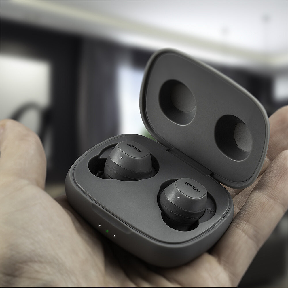 Lindy LE400W Headset Wireless In-ear Music/Everyday USB Type-C Bluetooth Grey – image 4