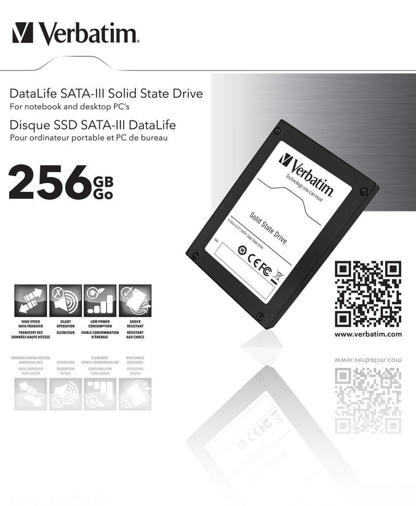 Verbatim DataLife 256 GB 2.5″ Serial ATA III image 2