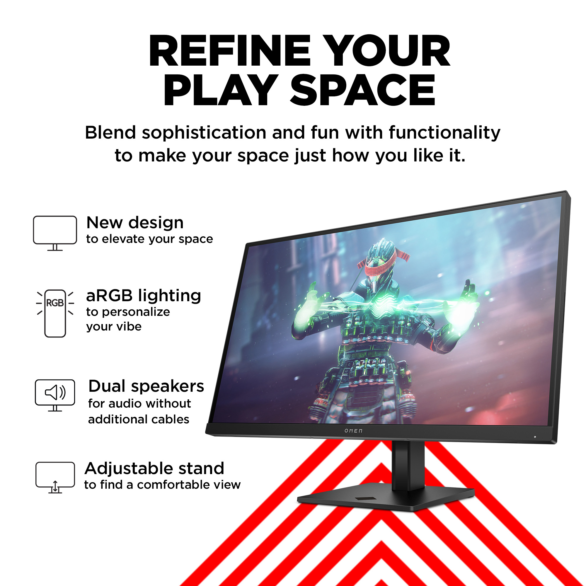 OMEN by HP 27 inch UHD 144Hz Gaming Monitor – OMEN 27k image 10