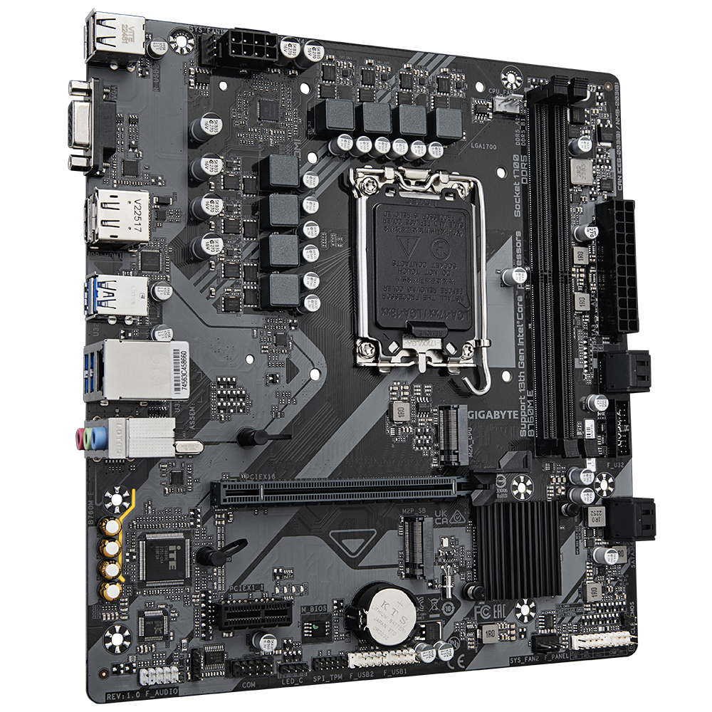 Gigabyte B760M E                     (B760,S1700,mATX,DDR5) Mainboards INTEL
