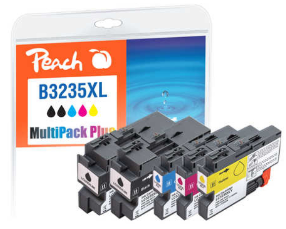 Peach LC-3235XL ink cartridge 5 pc(s) High (XL) Yield Black, Cyan, Magenta, Yellow