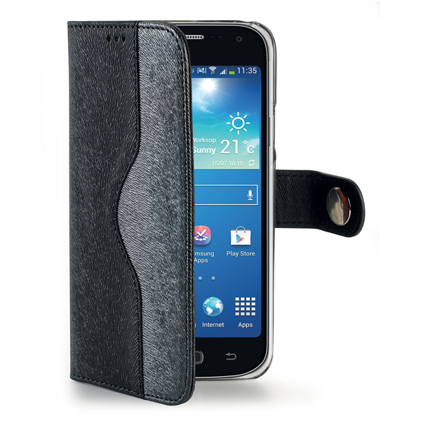 Celly ONDAS4MBK mobile phone case Wallet case Black