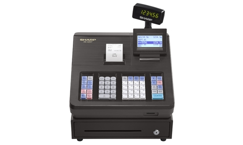 صورة Sharp XE-A207 ماكينة تسجيل المدفوعات النقدية 2500 PLU شاشة LCD بعرض ورق 57.5 مم 120 فولت