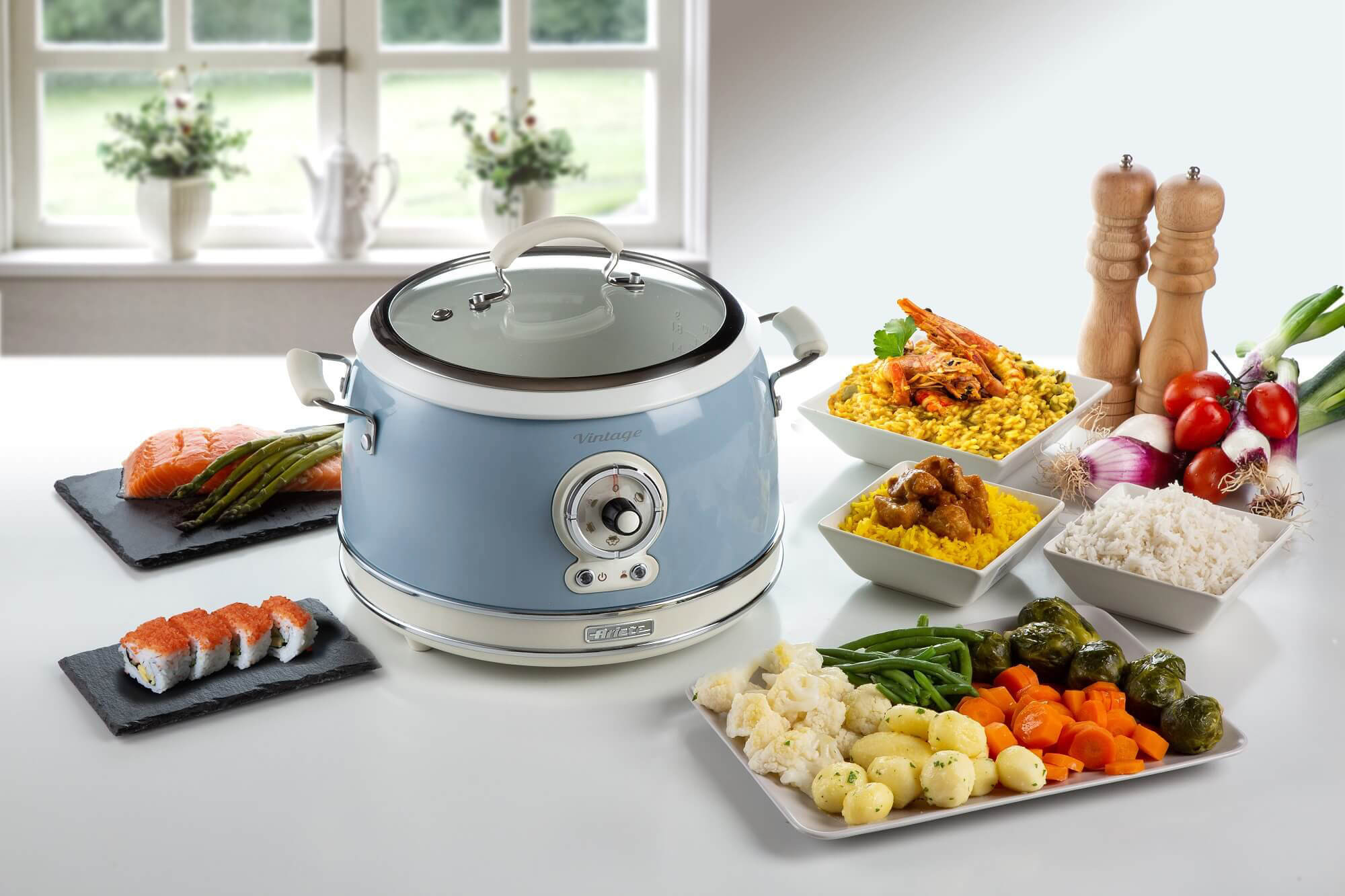 Ariete 2904 Rice Cooker - Electric Rice Cooker with ceramic bowl - Homemade Sushi - Multicooker - Vintage Line – image 5