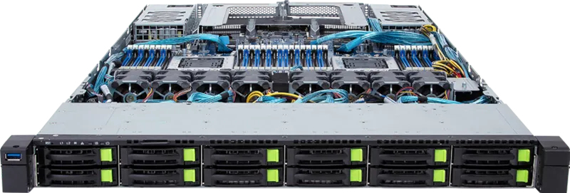 GIGABYTE R182-P91 LGA 4926 Rack (1U) Black, Steel – image 2