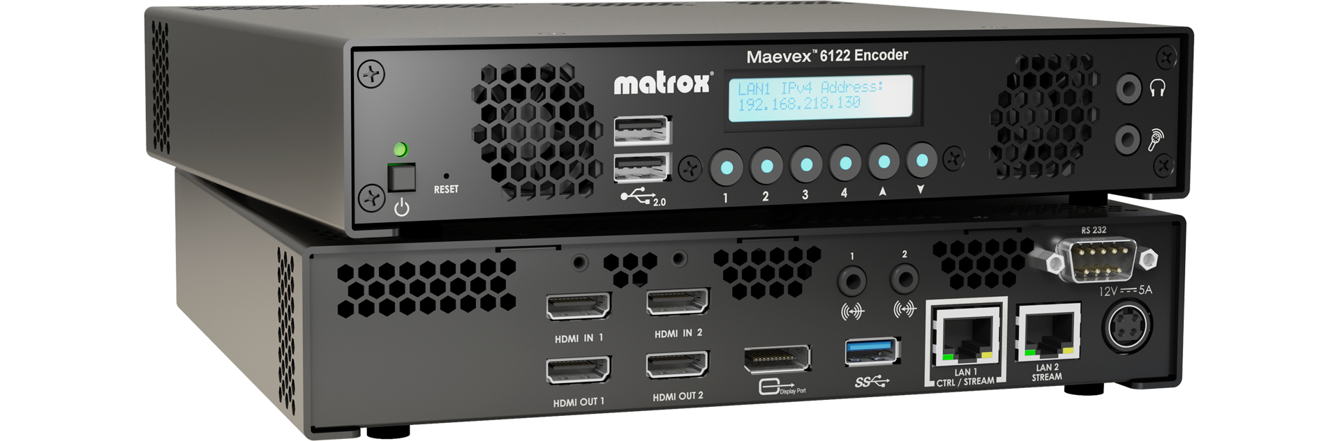 Matrox Maevex 6122 Dual 4K Enterprise Encoder / MVX-E6122-22 – image 1