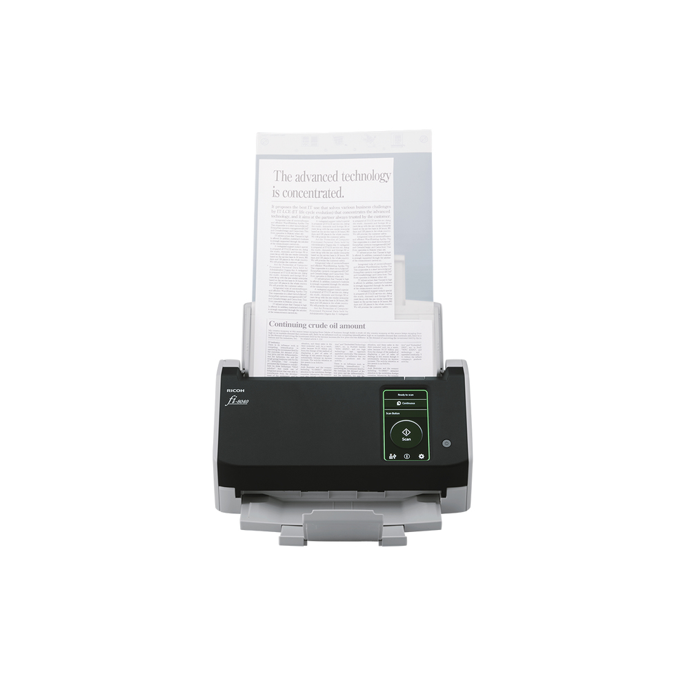 Ricoh fi-8040 ADF + scanner med manuell matning 600 x 600 DPI A4 Svart, Grå