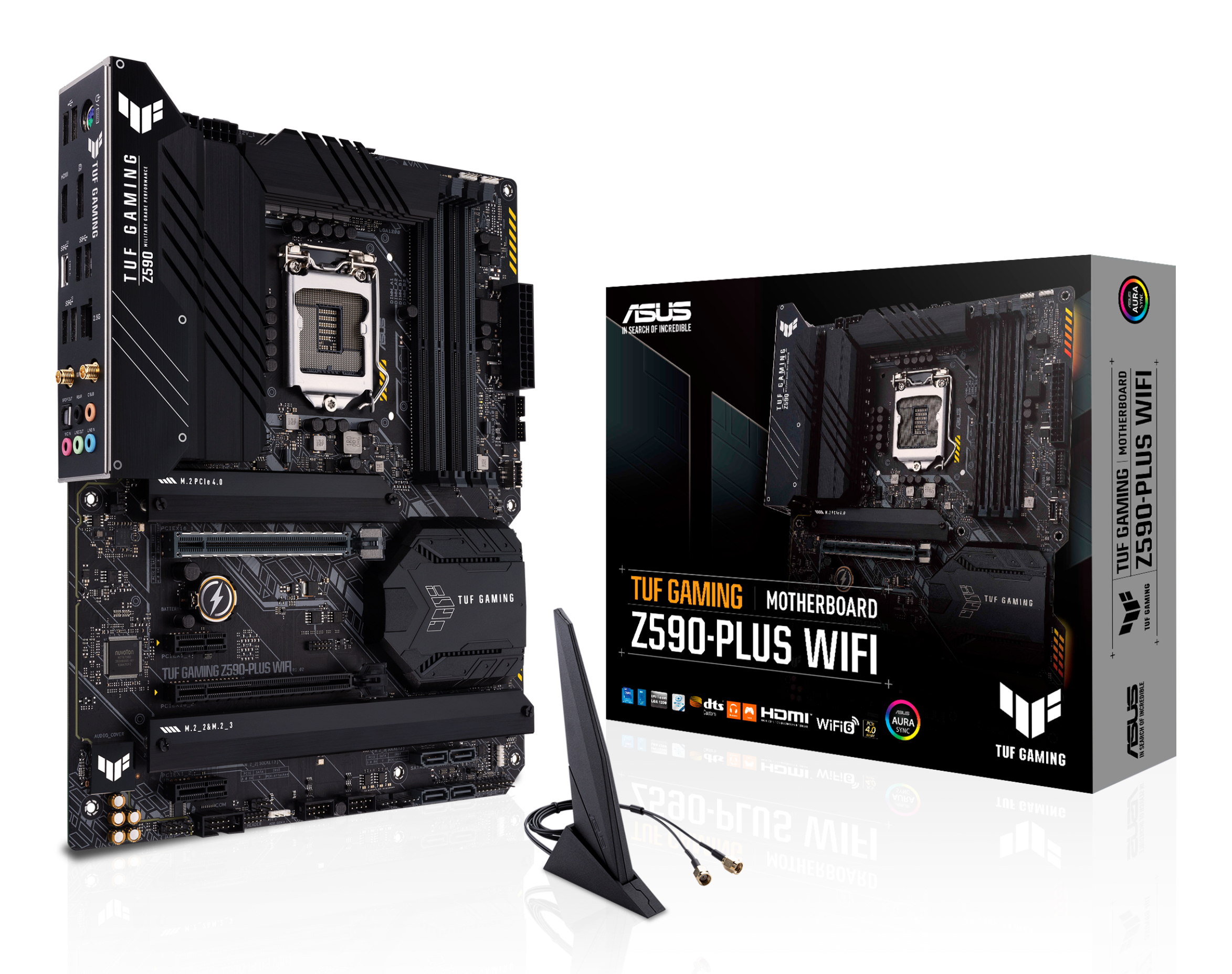 ASUS TUF GAMING Z590-PLUS WIFI Intel Z590 LGA 1200 (Socket H5) ATX