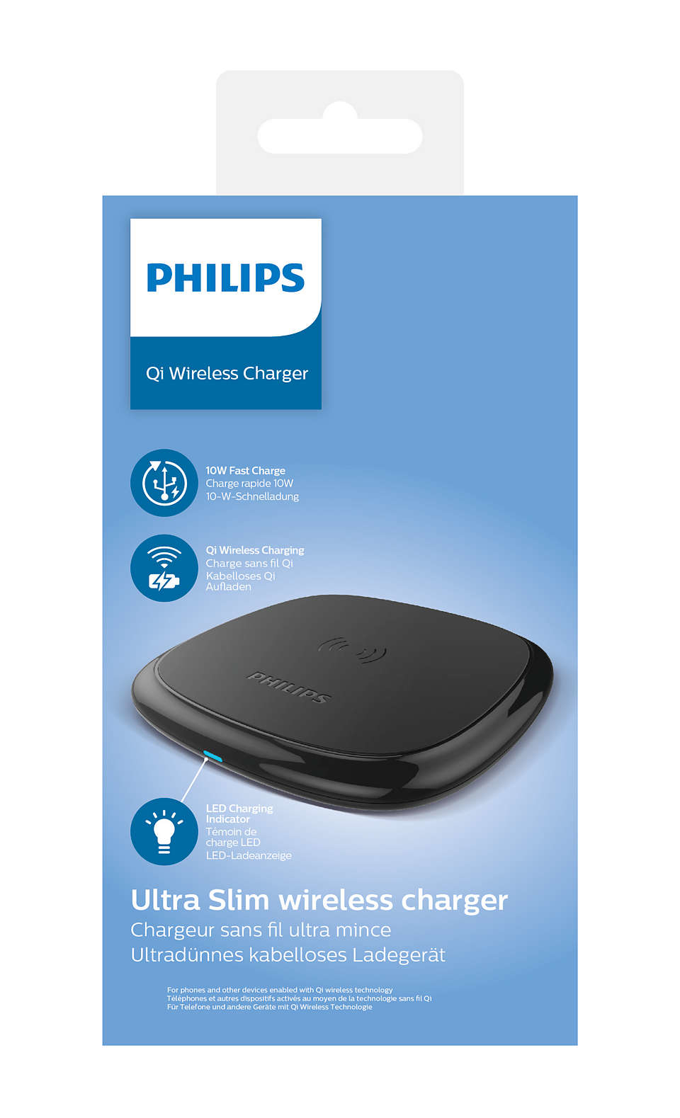 Philips DLP9210/00 mobile device charger Mobile phone, Smartphone, Tablet Black USB Wireless charging Fast charging Indoor – image 3
