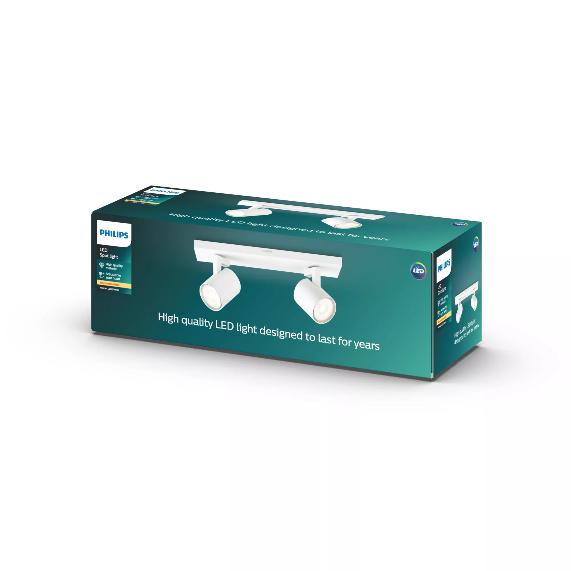 صورة Philips myLiving 5309231P0 أبيض GU10 LED سبوت سبوت مثبت بسقف - 2 مصباح