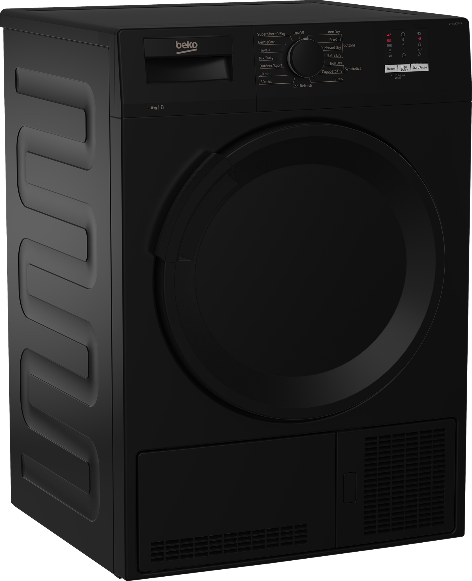 Beko DTLCE80051B 8kg Condenser Tumble Dryer with Sensor Programmes – image 2