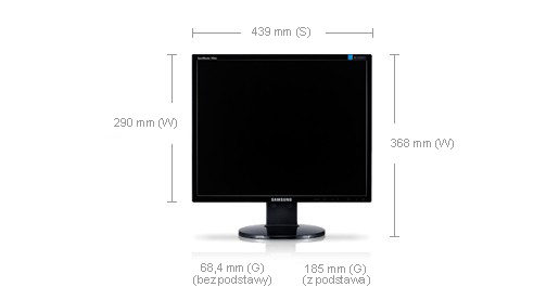 Samsung 19" Wide VGA Glossy Black – image 2