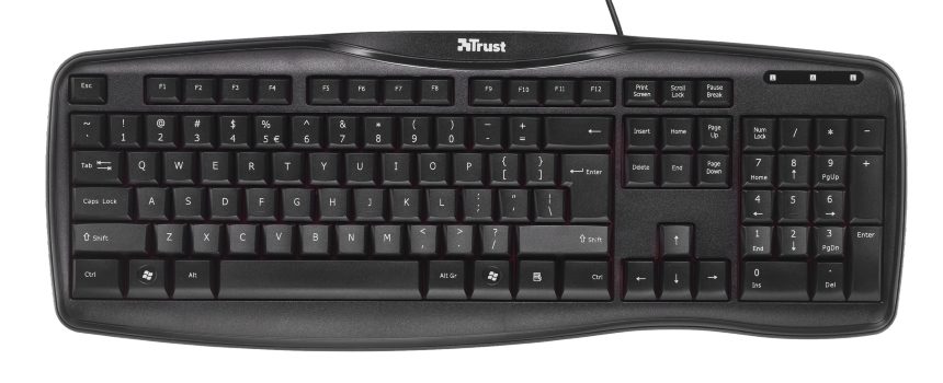 Trust 17618 keyboard Universal USB Turkish Black – image 2