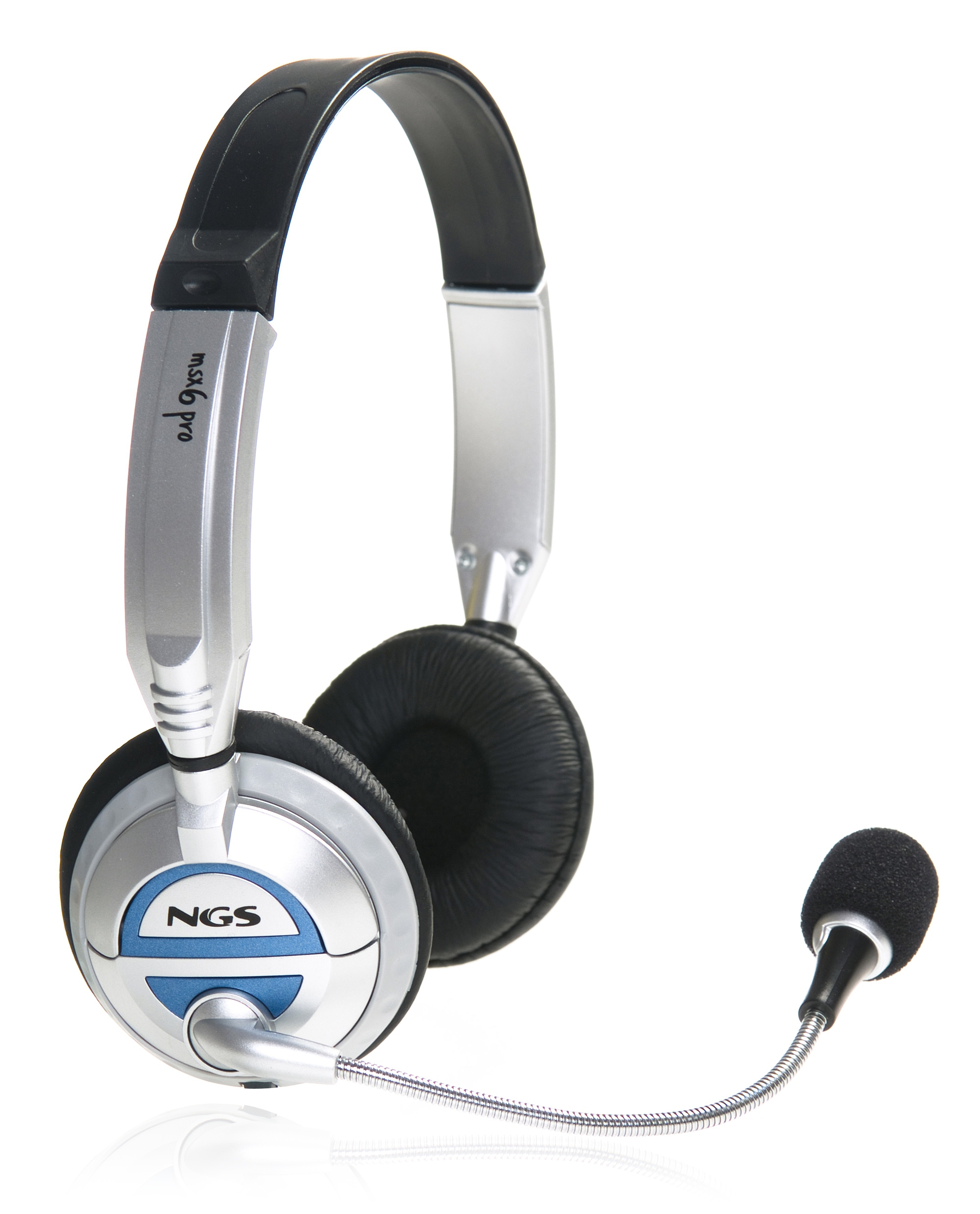 NGS MSX6Pro Headset Wired Head-band Calls/Music Grey – image 2