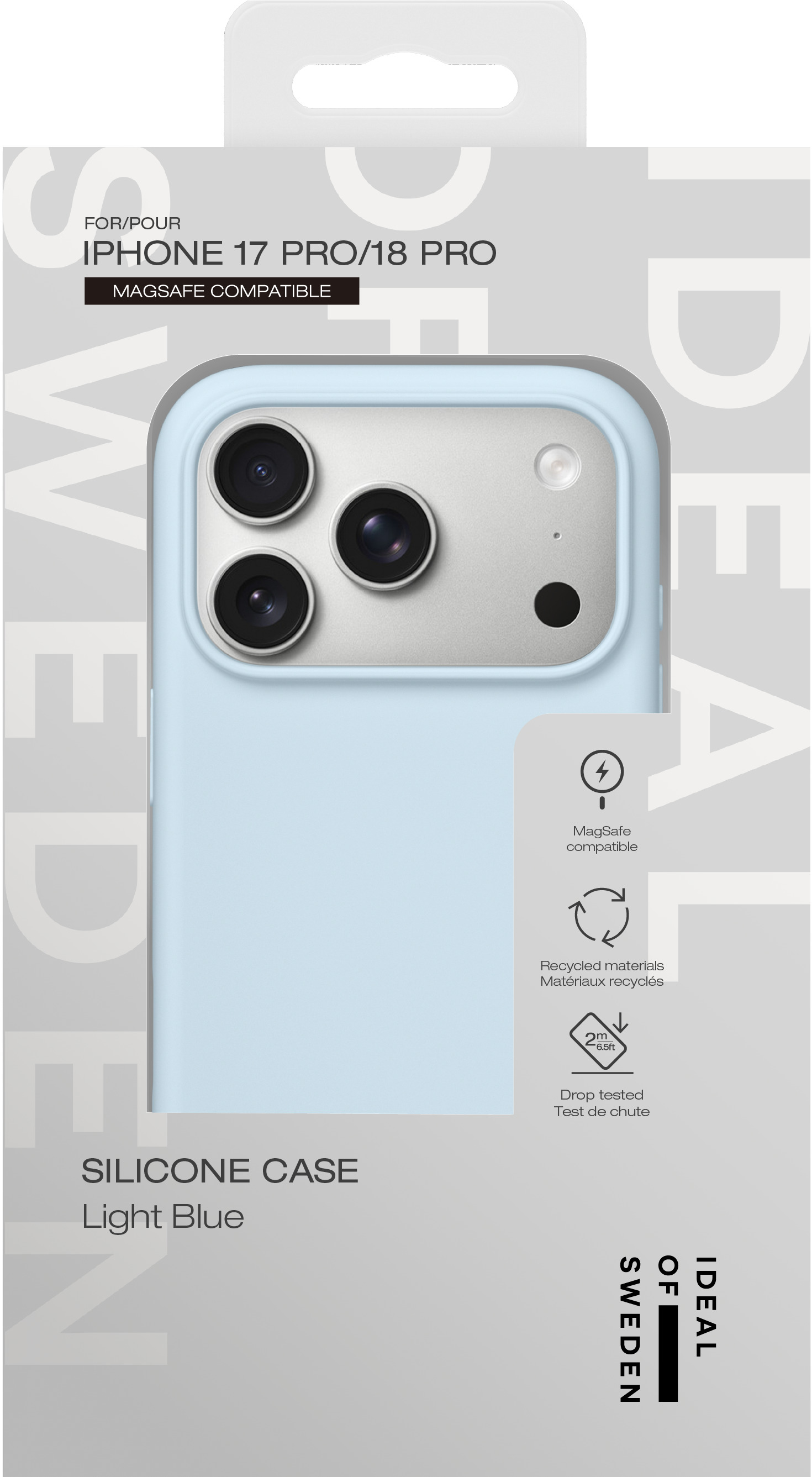 iDeal of Sweden Silicone Case MagSafe iPhone 17 Pro / 18 Pro Light Blue – image 5
