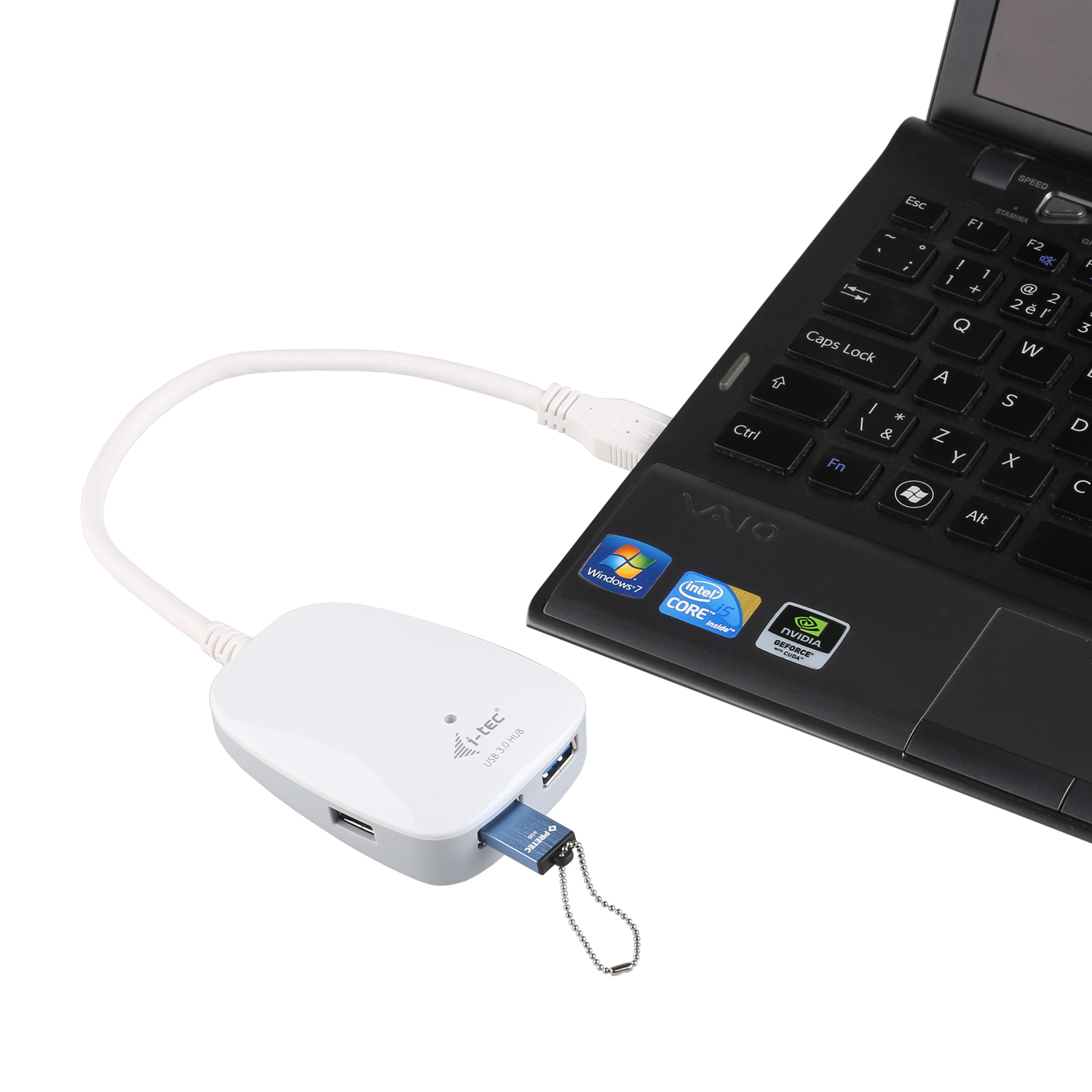 i-tec U3HUB403 interface hub 5000 Mbit/s White – image 4