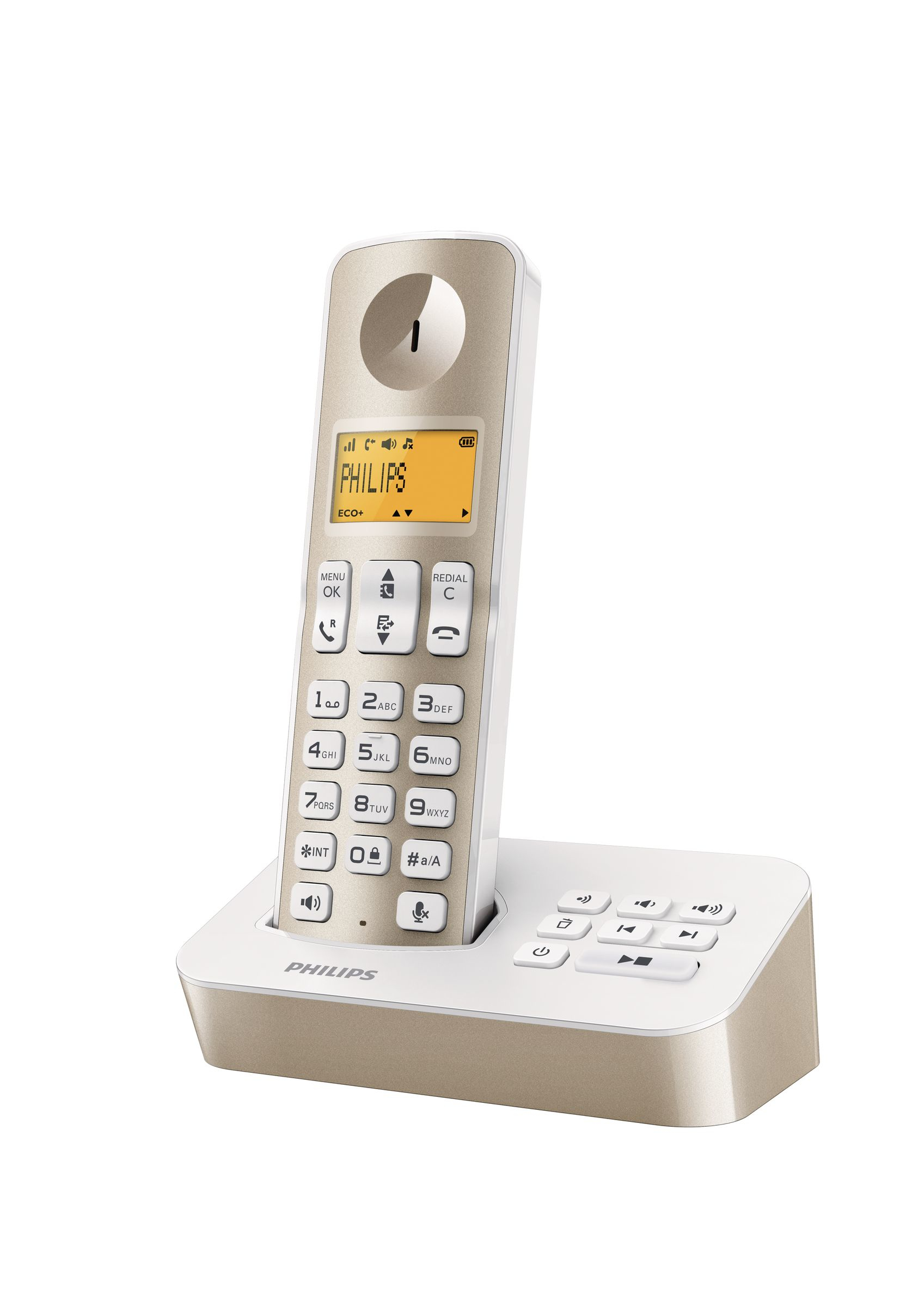 Philips D2051MMX/38 telephone DECT telephone Caller ID Champagne