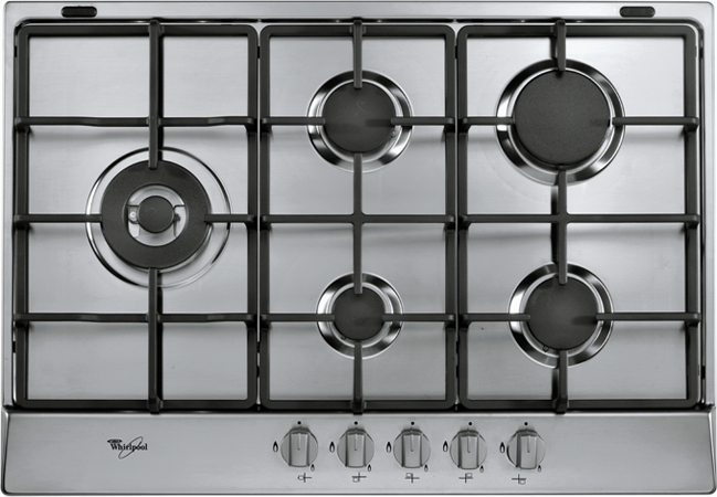 Whirlpool AKR3291IX Stainless steel Built-in Gas 5 zone(s)