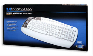 Manhattan 171588 keyboard USB + PS/2 White – image 2