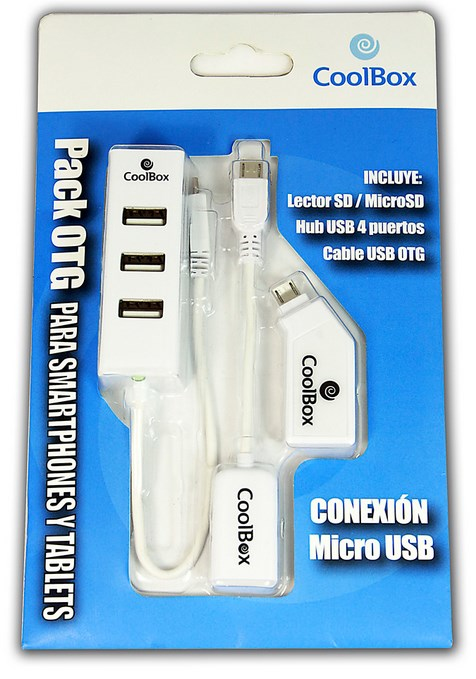 CoolBox COO-POTG interface hub 480 Mbit/s White – image 2