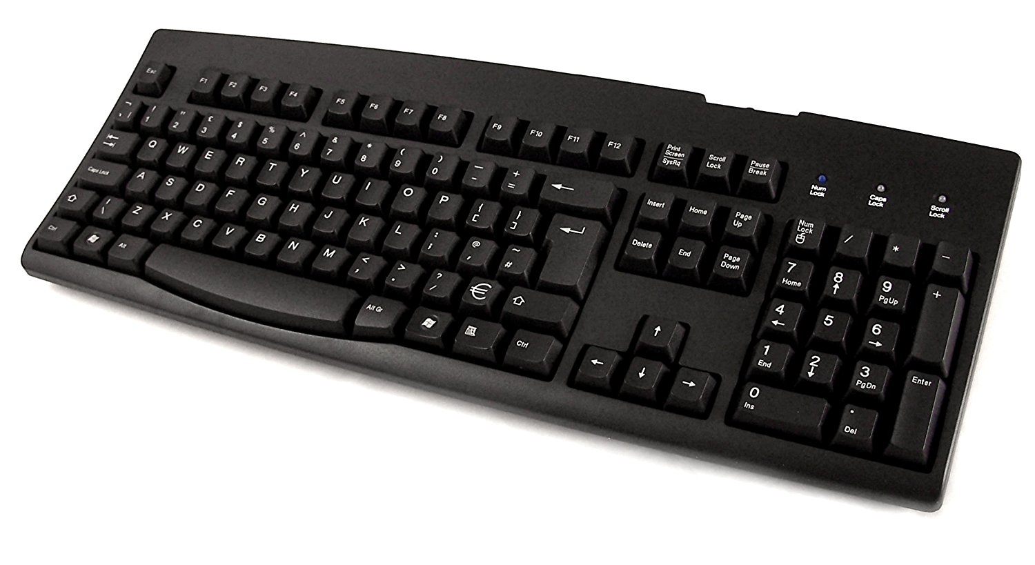 2-Power KYBAC260-UP-BKDK keyboard Mouse included Universal USB Danish Black