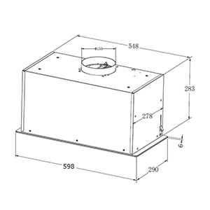 CDA CCG60BL cooker hood Built-in Black 540 m³/h – image 2