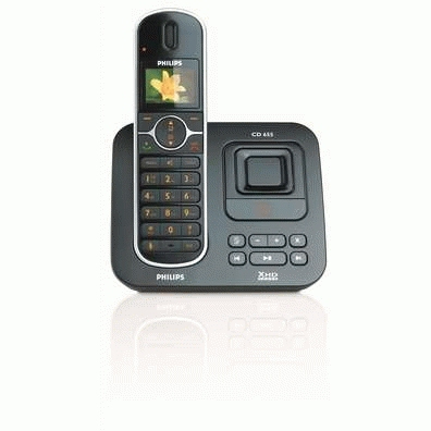 Philips Perfect sound CD6551B/22 telephone DECT telephone Caller ID White