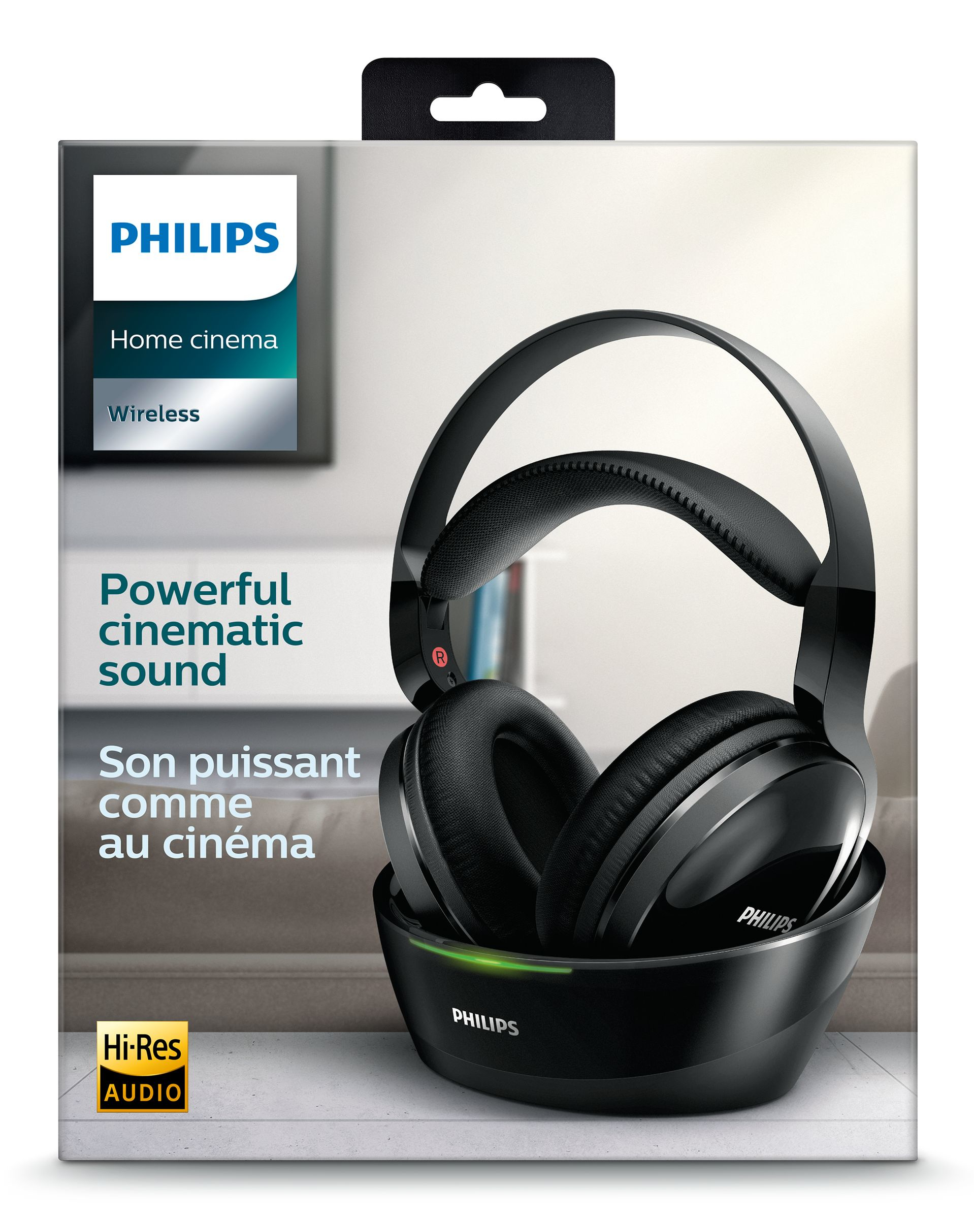 Philips SHC8800/12 headphones/headset Wired & Wireless Head-band Music Black – image 2