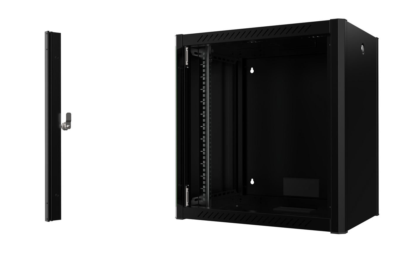 Lanview RWP12U45BL rack cabinet 12U Wall mounted rack Black – image 2