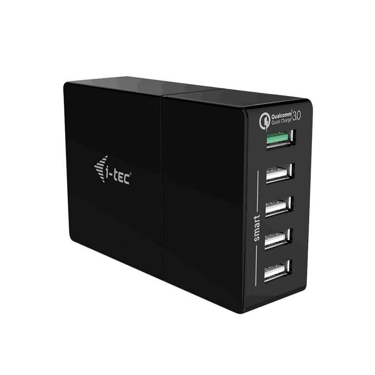 i-tec USB Quick Charge Smart Charger 5 Port