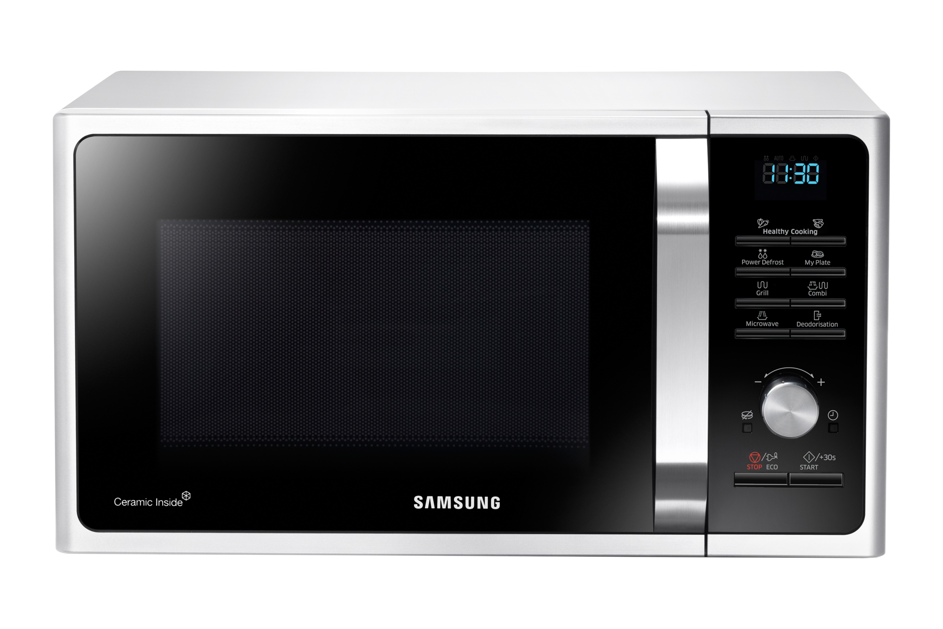 Samsung MG28F303TAW White Grill microwave Countertop