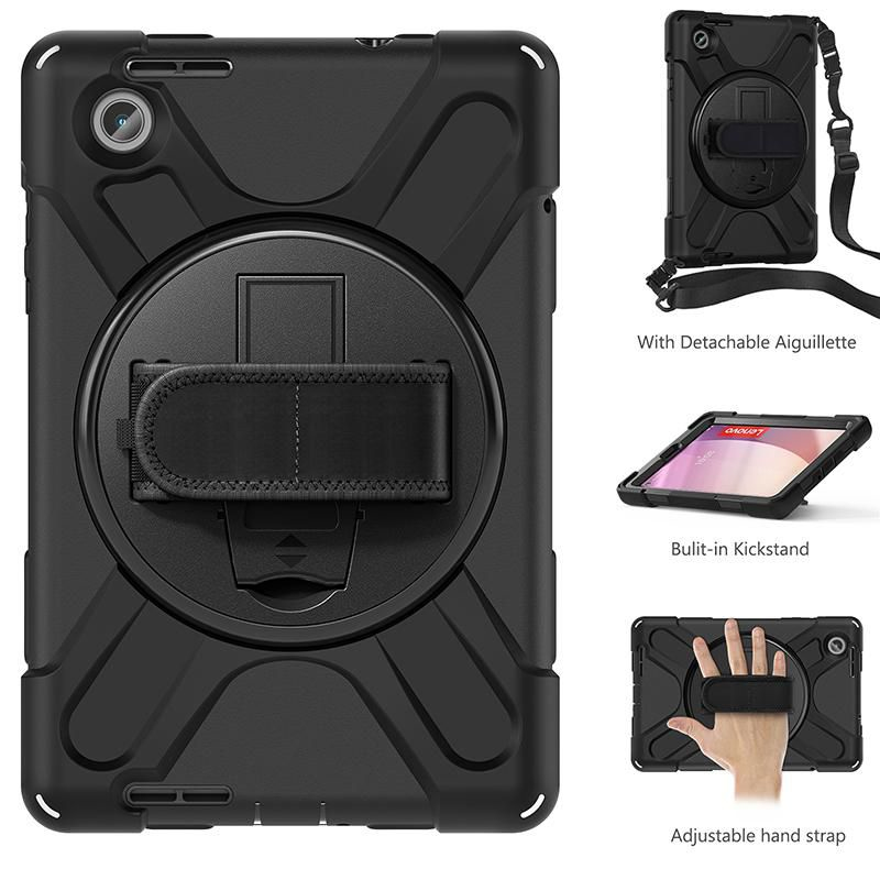 eSTUFF AUSTIN Defender Case for Lenovo TAB M8 4th Gen 8-inch (TB-300FU) - Black – image 4