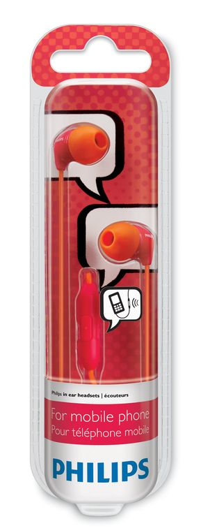 Philips SHE3575OP/28 headphones/headset Wired In-ear Orange, Red – image 2