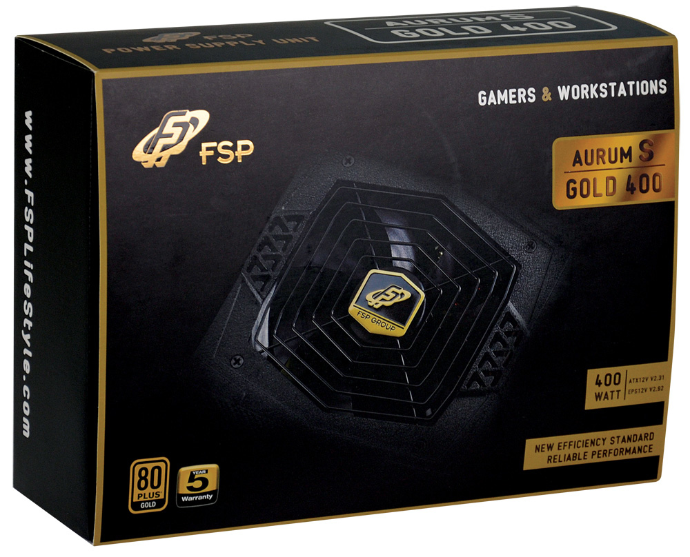 FSP Aurum S 400 power supply unit 400 W 24-pin ATX ATX Black image 3
