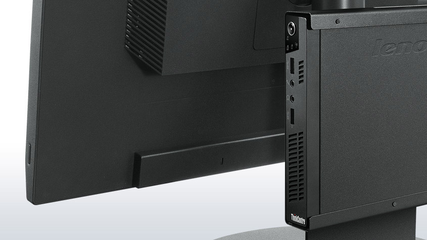 Lenovo ThinkCentre M72e Intel Pentium G G2020T 4 GB DDR3-SDRAM 320 GB HDD Windows 7 Professional USFF PC Black image 4