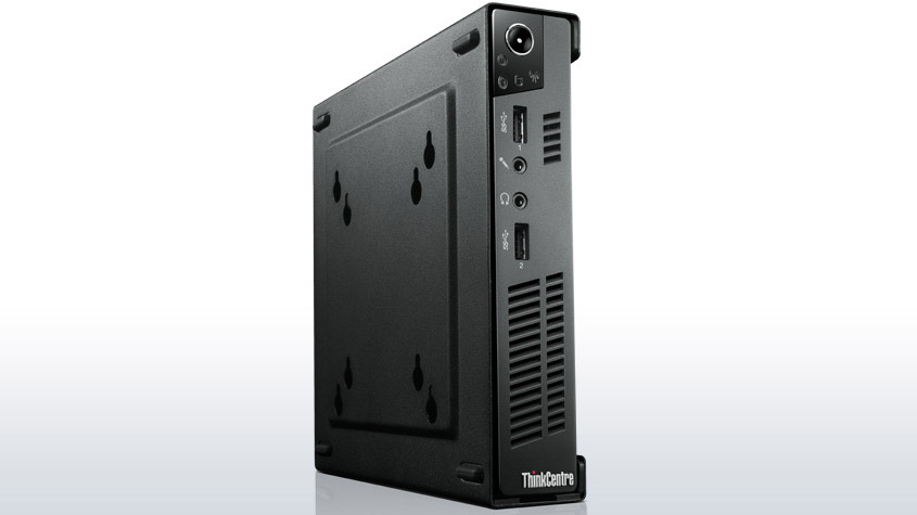 Lenovo ThinkCentre M72e Intel Pentium G G2020T 4 GB DDR3-SDRAM 320 GB HDD Windows 7 Professional USFF PC Black image 1