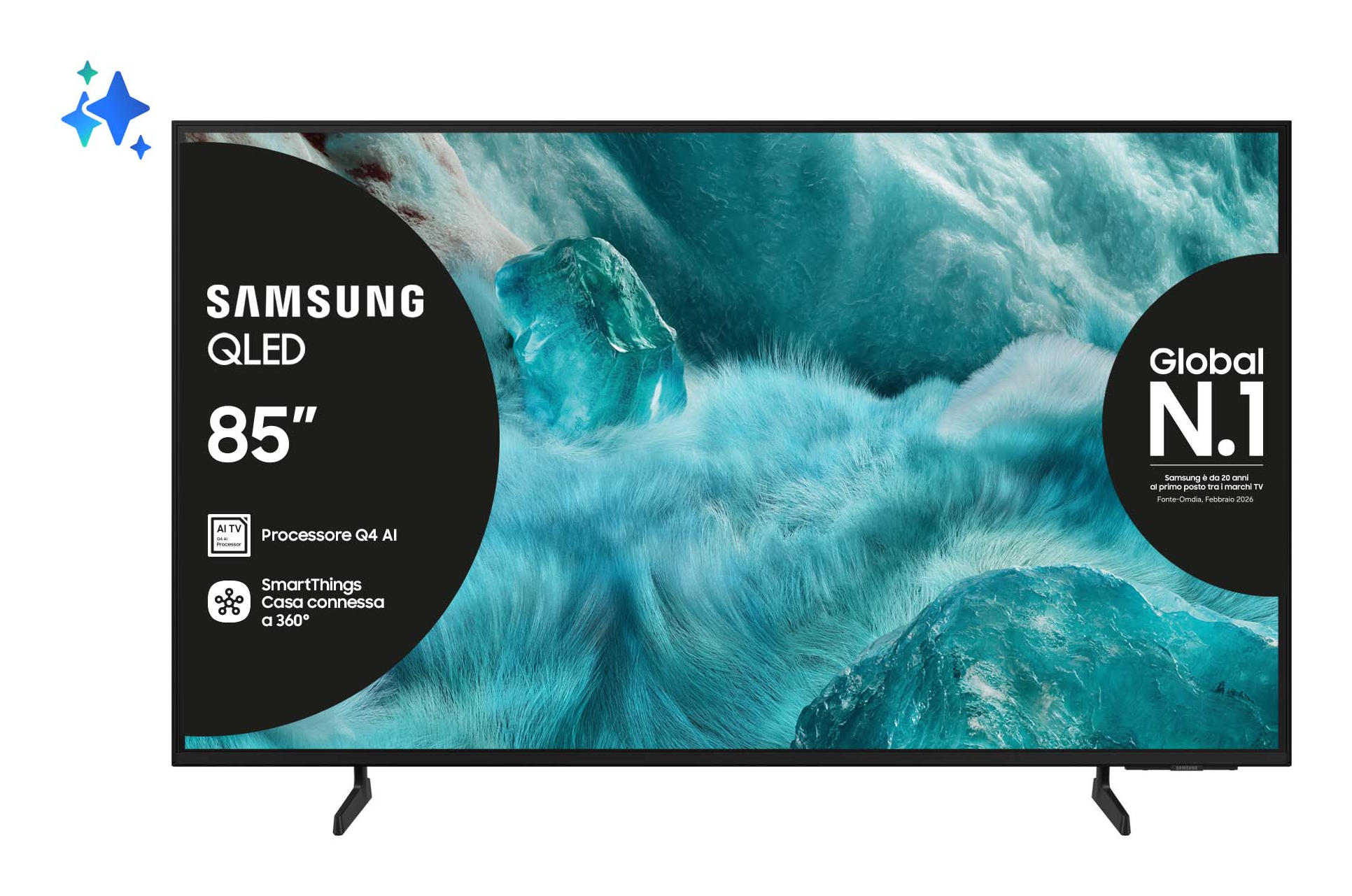 Samsung Smart TV QLED 85 4K Ultra HD QE85Q7FAAUXZT Televisore — photo 1