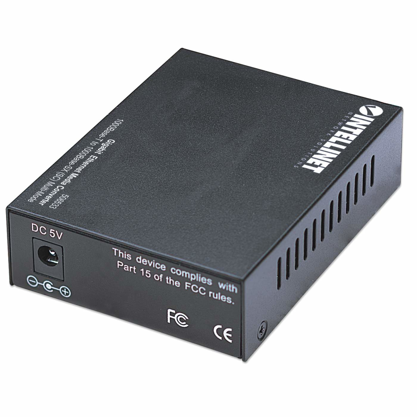 Intellinet Gigabit Ethernet Media Converter, 1000Base-T to 1000Base-Sx (SC) Multi-Mode, 550m (Euro 2-pin plug) – image 4