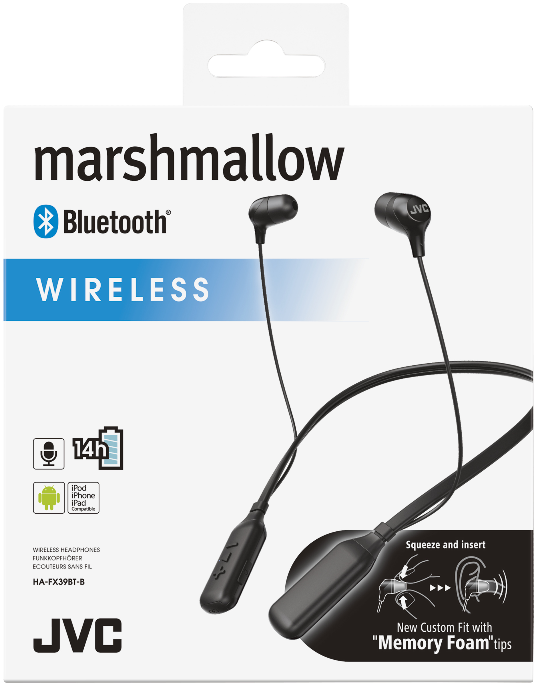 JVC HA-FX39BT-B-E Wireless neckband headphones – image 2