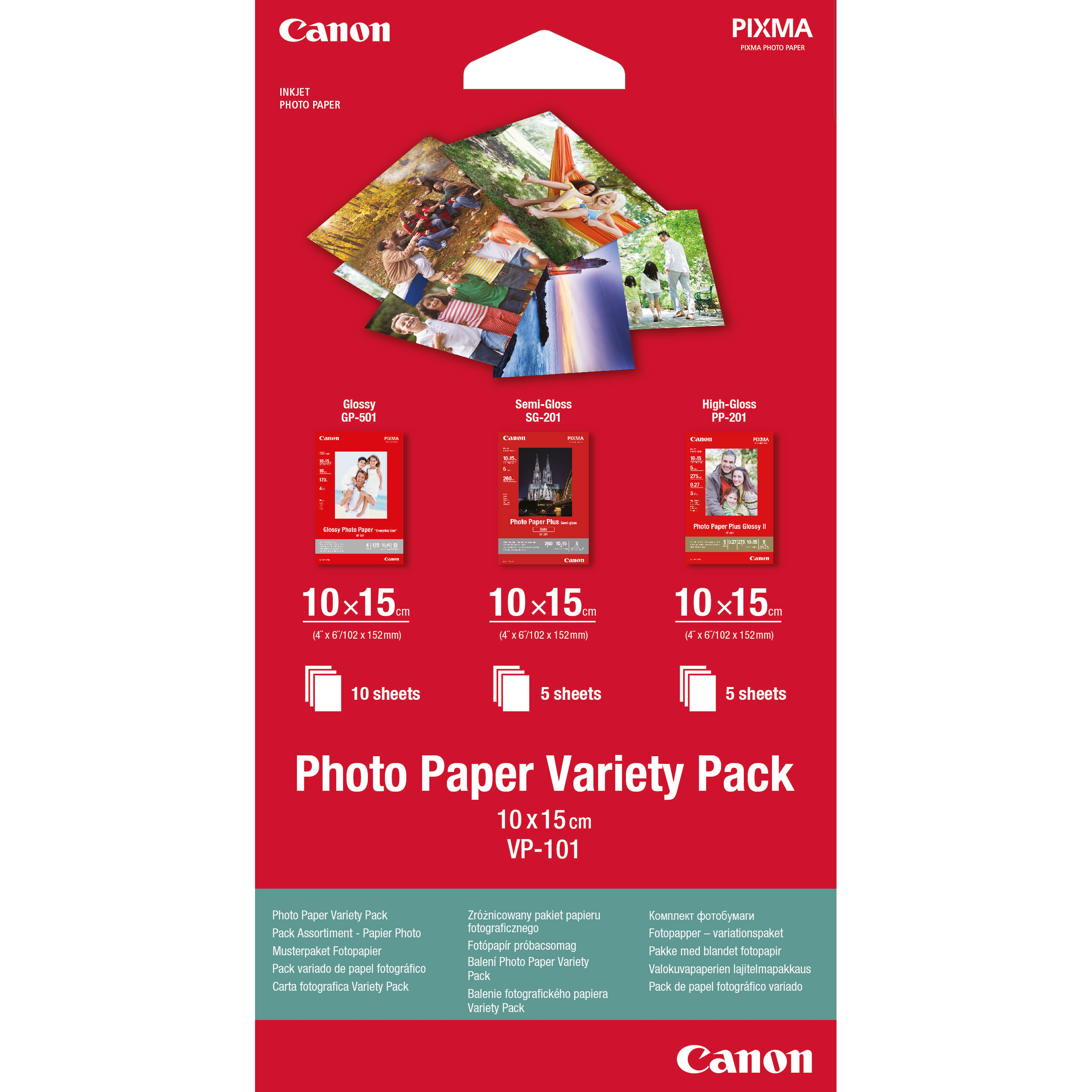 Canon VP-101 Foto Papier variety pack 10