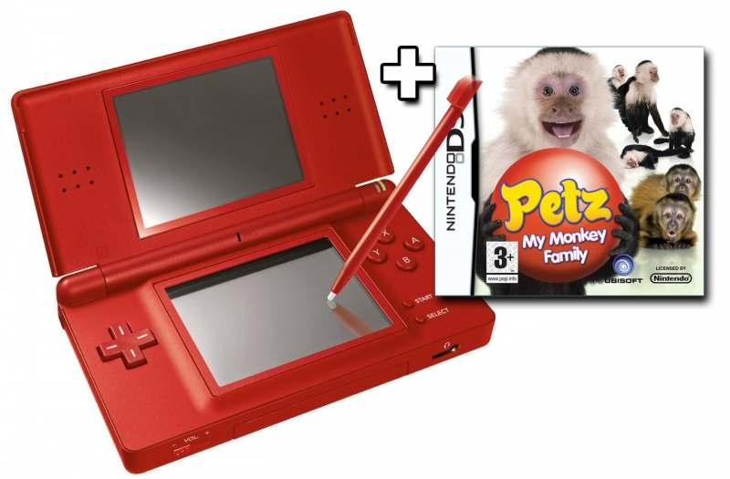 Nintendo DS Lite + Petz: My Monkey Family — vue 1 sur 1