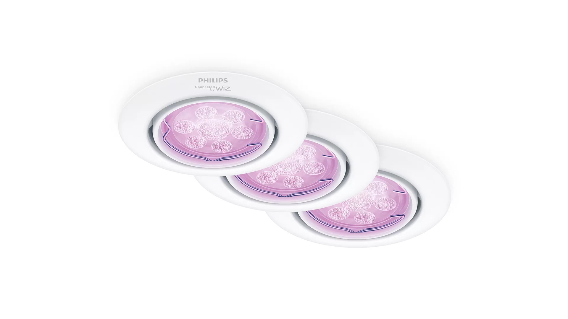 Philips by Signify Philips Smart LED GU10 Kit, Full Colour, Tunable White, White, 3-Pack