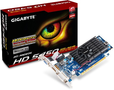 GIGABYTE GV-R545HM-512I graphics card AMD Radeon HD5450