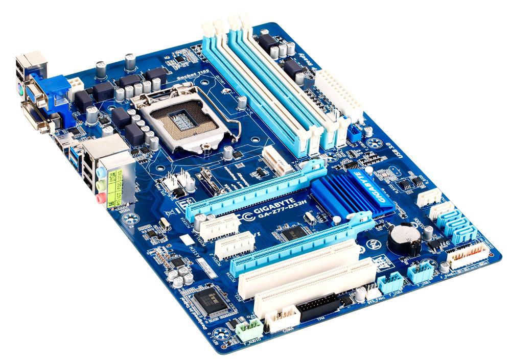 GIGABYTE GA-Z77-DS3H motherboard Intel Z77 LGA 1155 (Socket H2) ATX – image 1