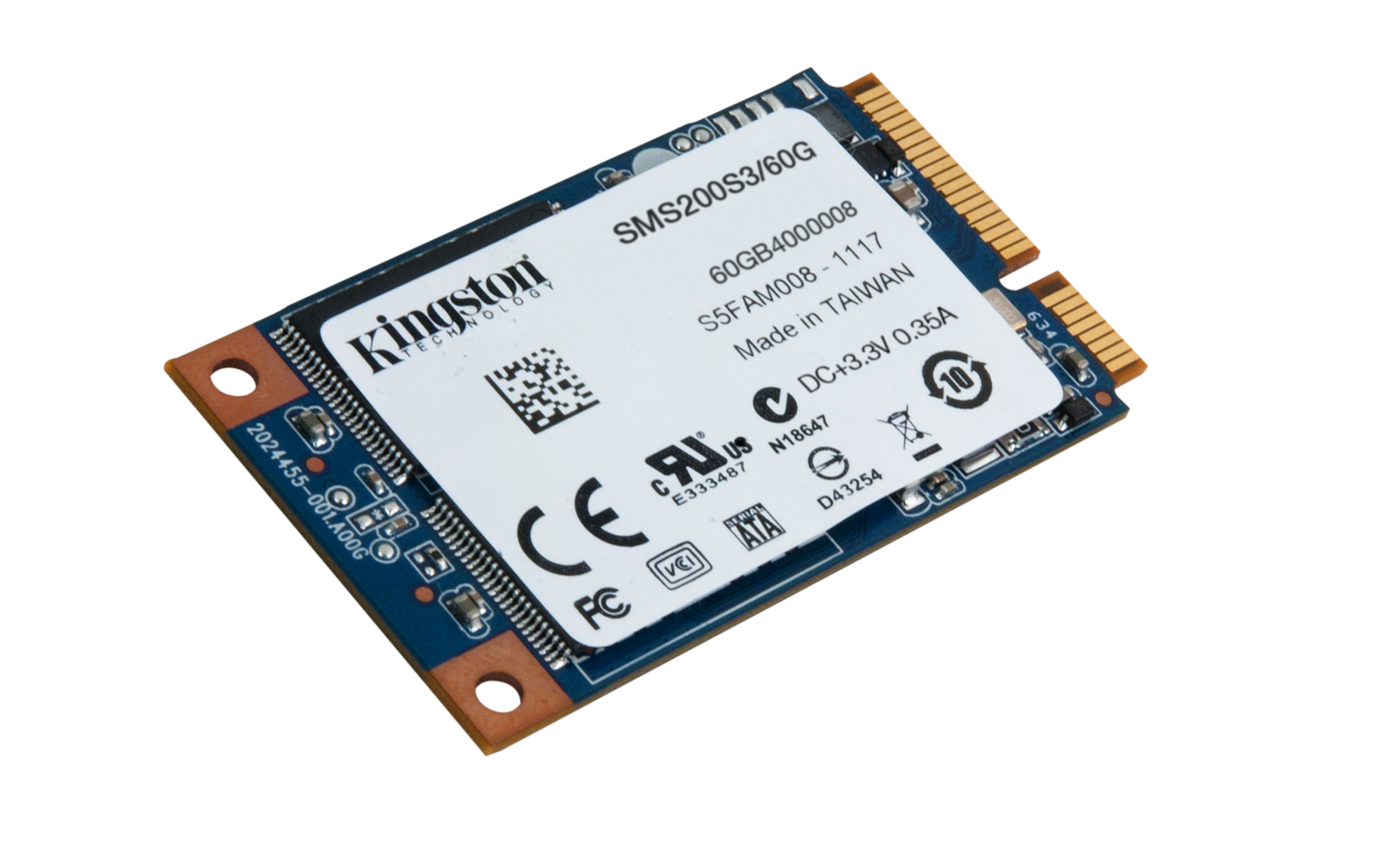 Kingston Technology SMS200S3/60G internal solid state drive 60 GB mSATA Serial ATA image 2