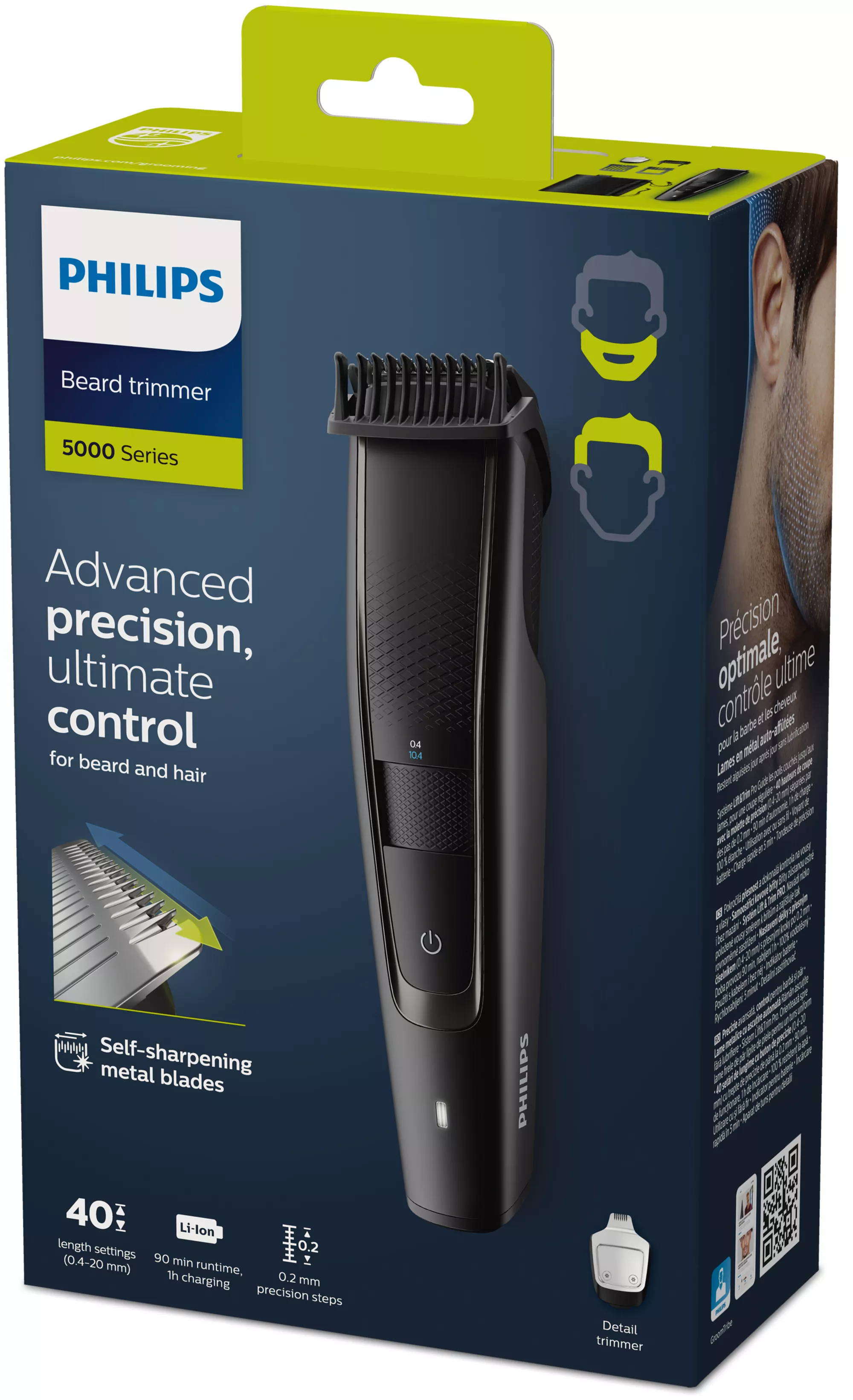 Philips BEARDTRIMMER Series 5000 BT5515/75 beard trimmer Battery 40 – image 2
